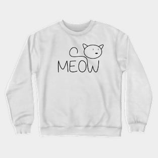 Meow Cat Crewneck Sweatshirt